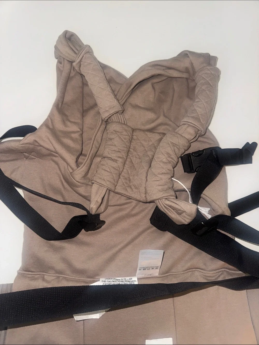 Moby Taupe Baby Hands-Free Comfort NWOT
